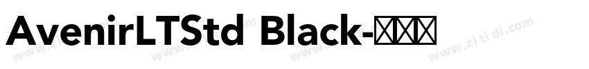AvenirLTStd Black字体转换